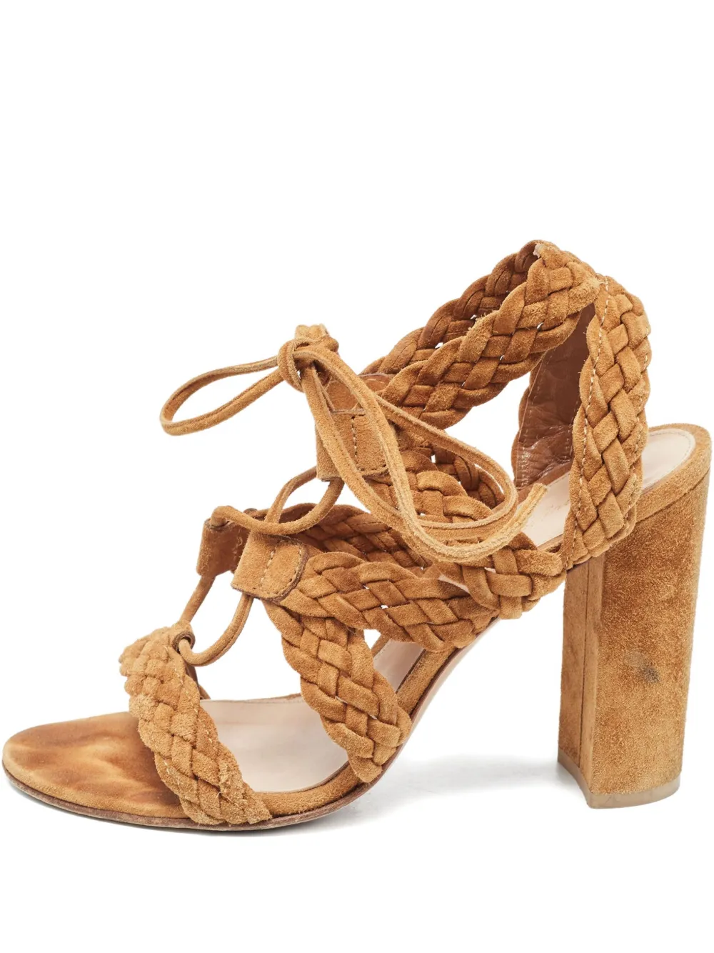 Gianvito Rossi 110mm suede heeled sandals | Brown | Image 1