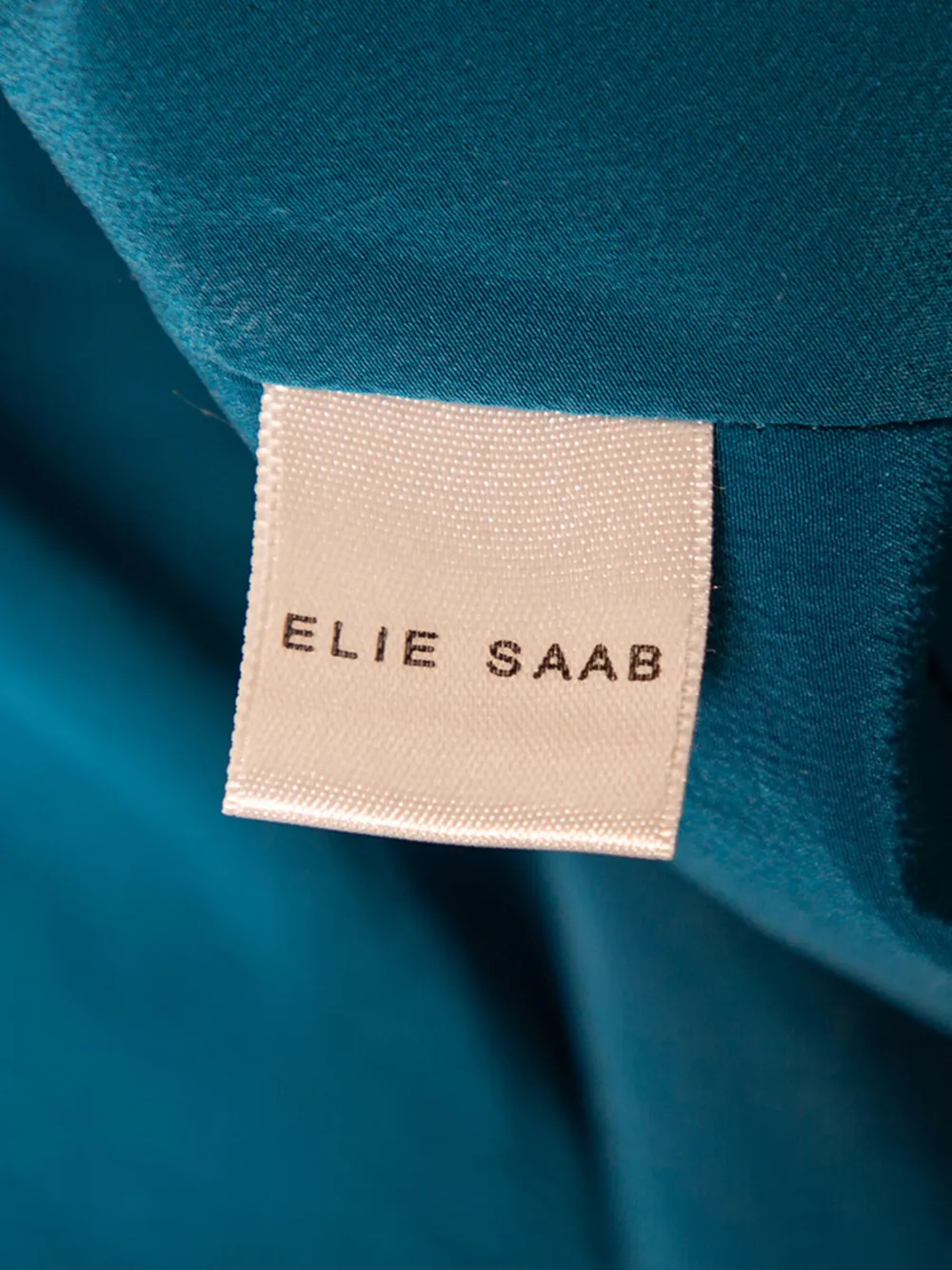 Elie Saab pre-owned ruched V-neck silk dress | Image 2