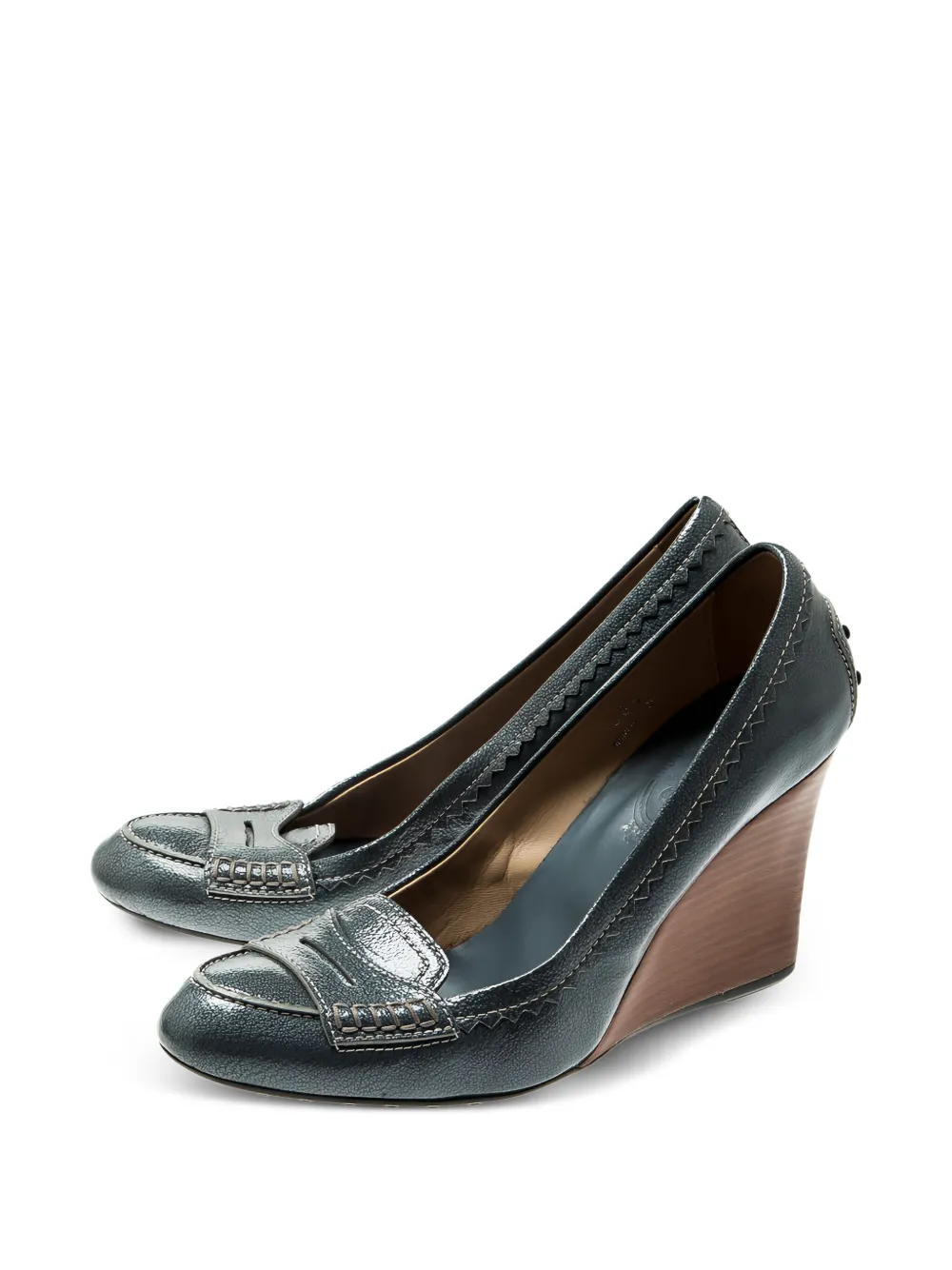 Tod's Vintage 90mm leather loafer pumps | Image 2