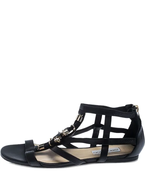 Jimmy Choo Pre-Owned leather cage sandals