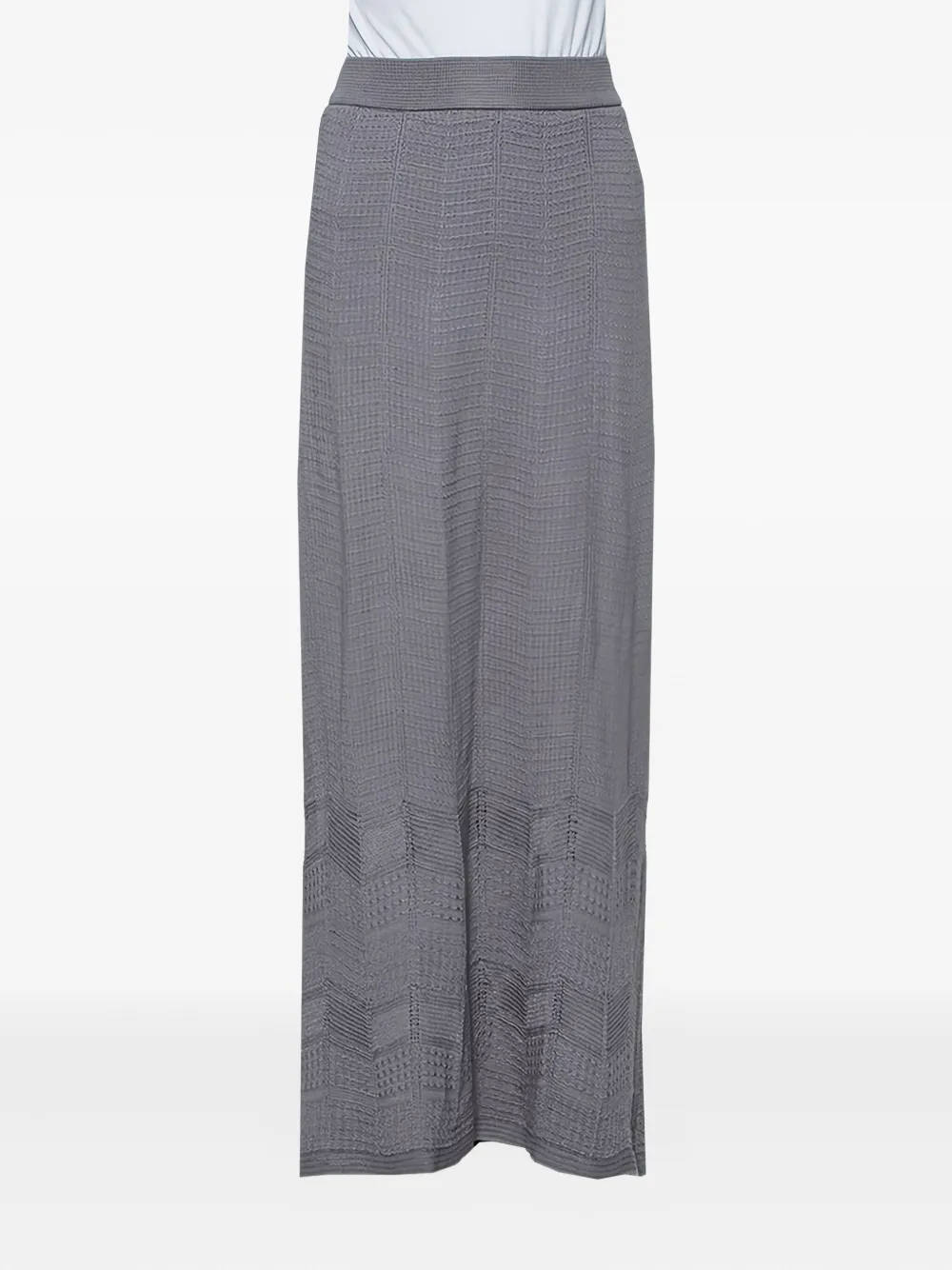 Missoni Pre-Owned patterned knit skirt | Grey | Image 1
