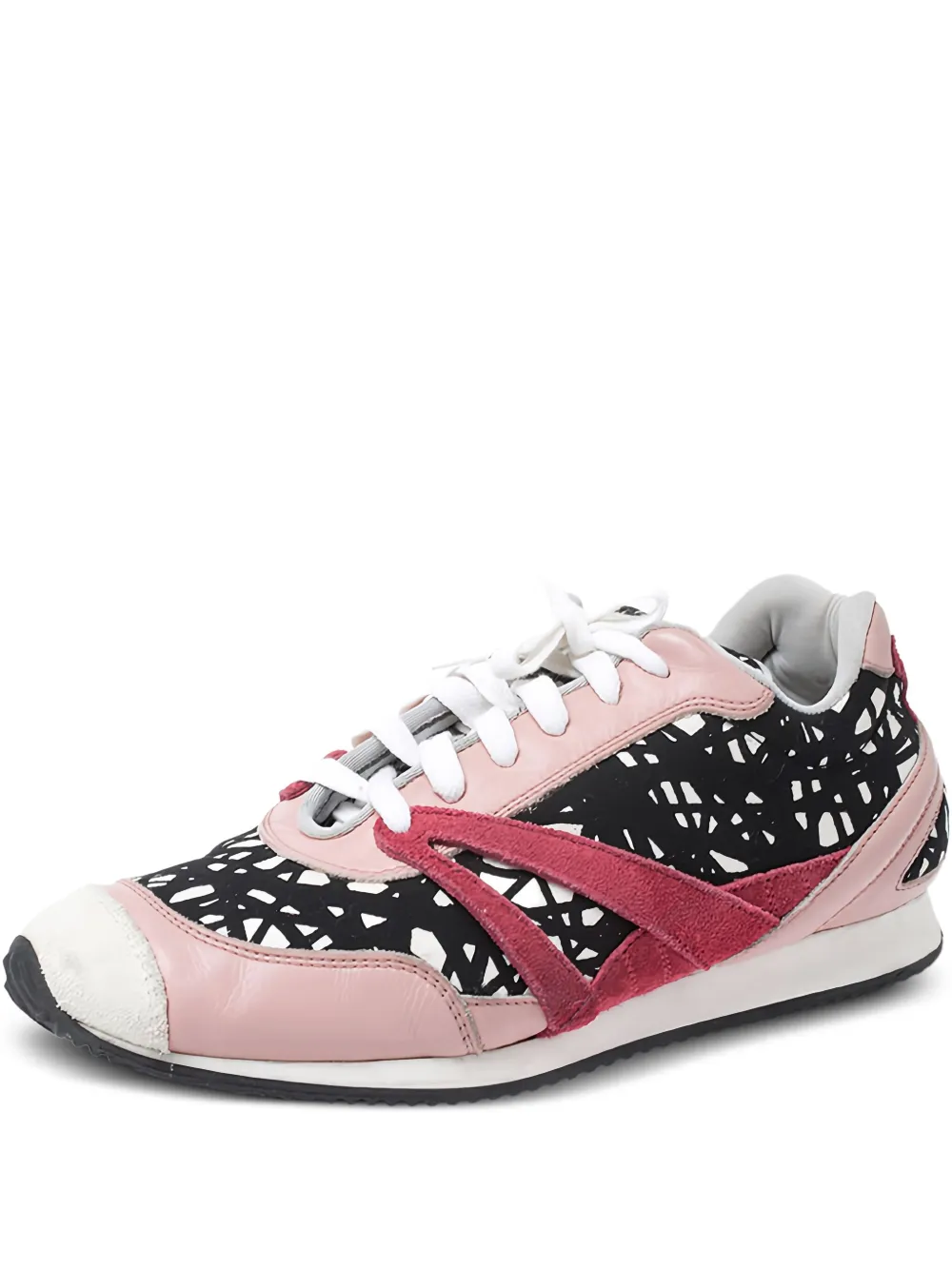 Balenciaga Pre-Owned printed suede sneakers | Pink | Image 1