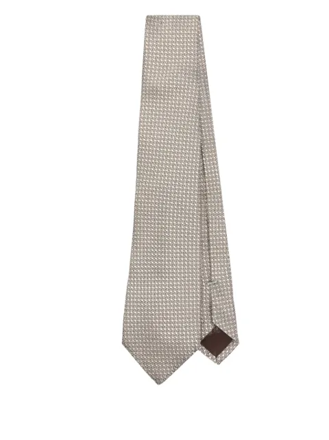 Canali patterned-jacquard tie