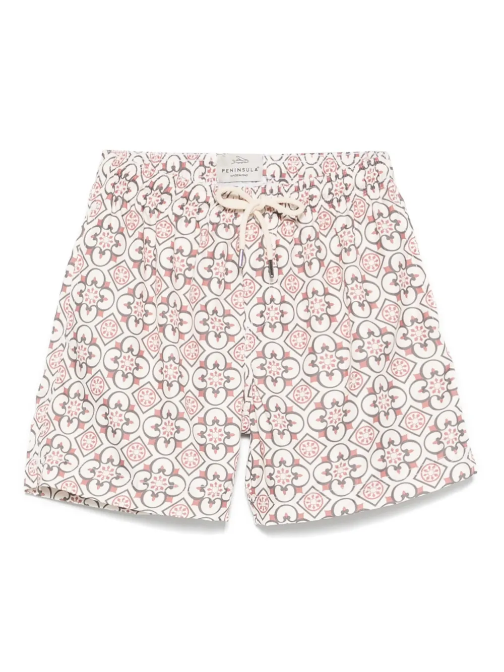 printed swim shorts