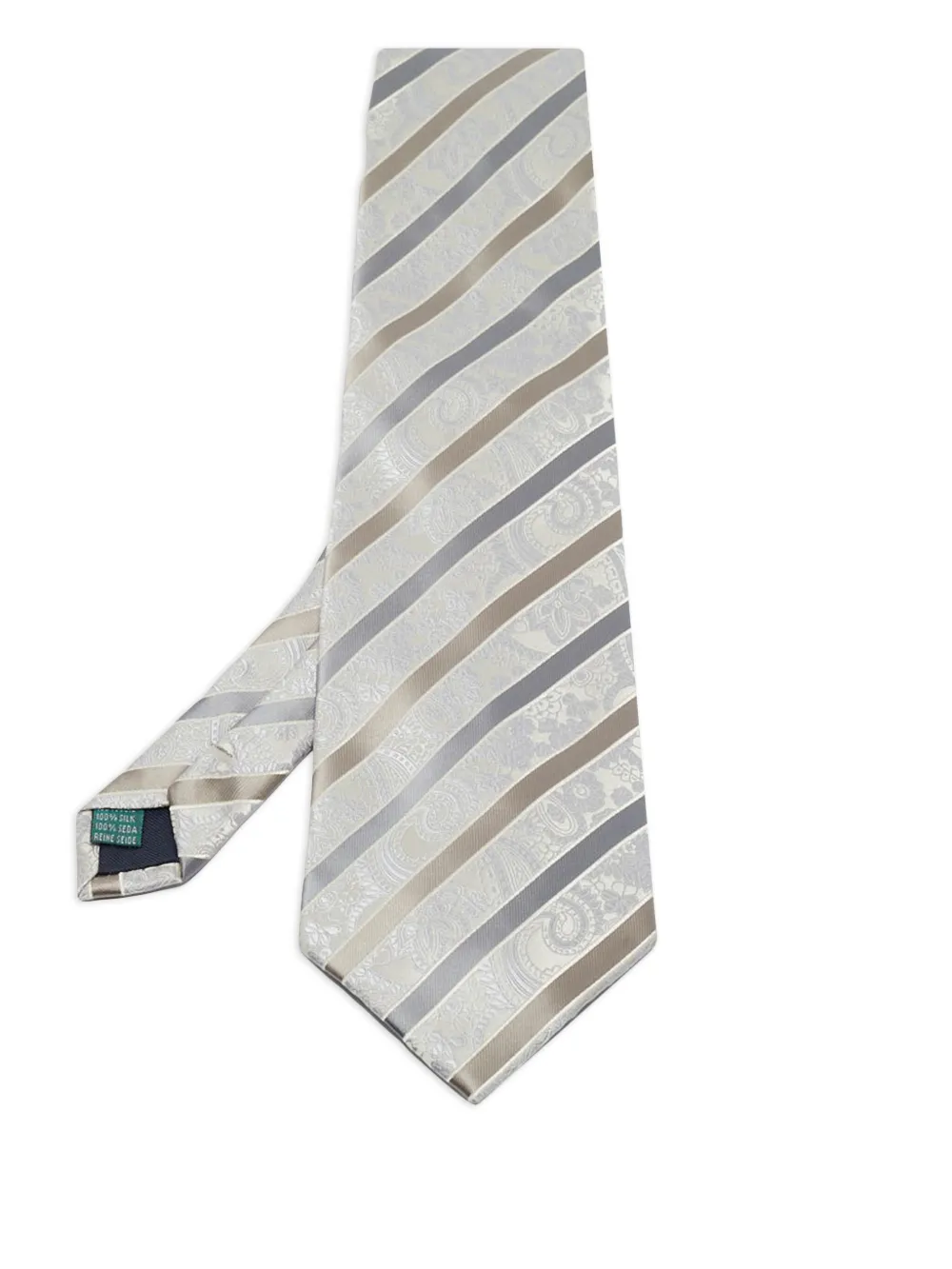 striped silk tie