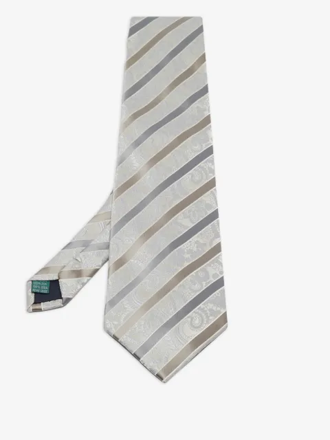 Valentino Garavani Pre-Owned corbata de seda con rayas estampadas
