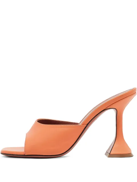 Amina Muaddi pre-owned 100mm Lupita leather sandals