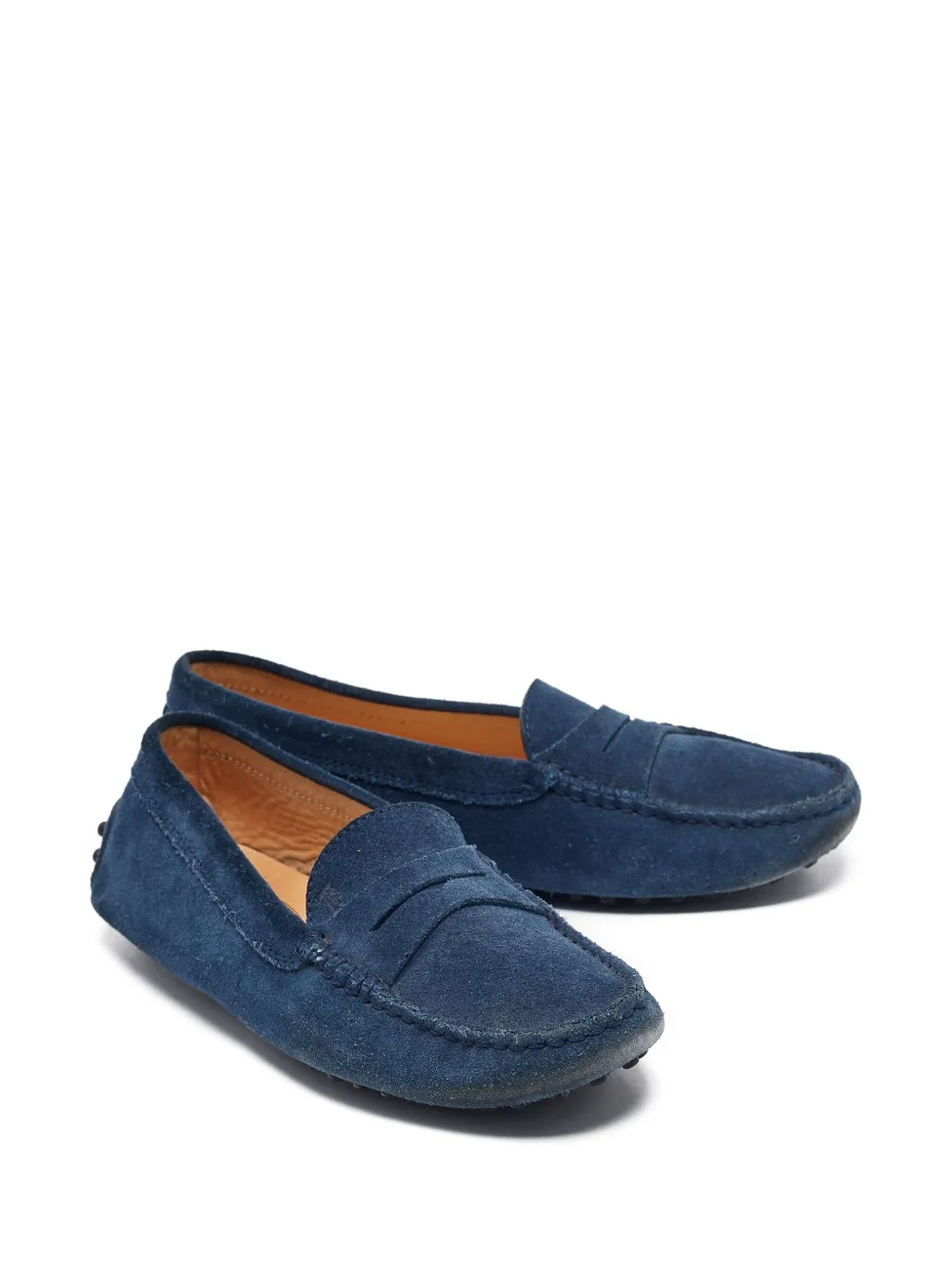 Tod's Vintage Gommino suède loafers - Blauw