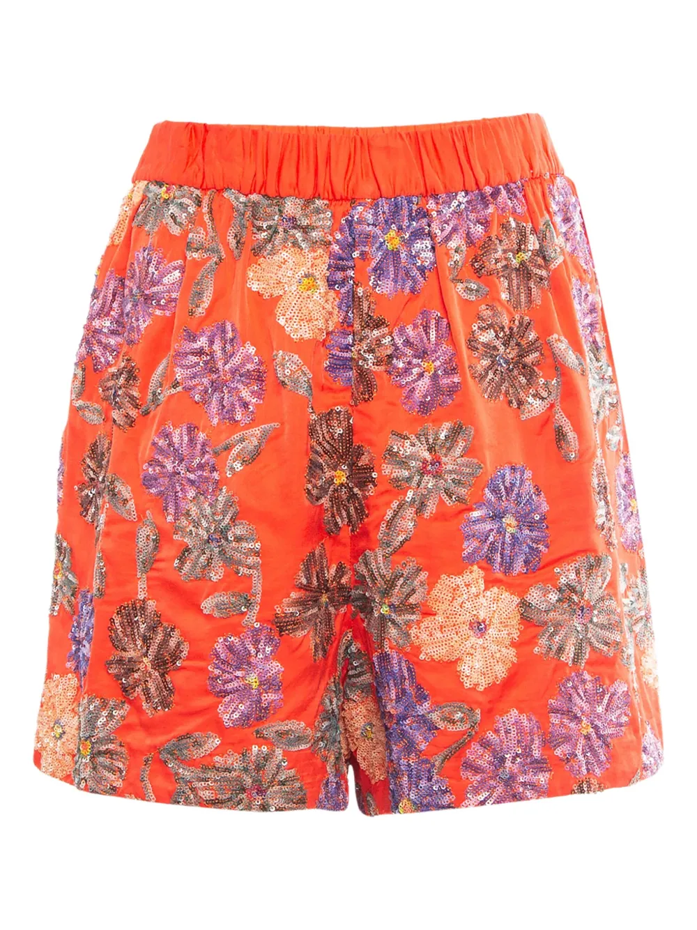 Maje pre-owned Izul sequin-embellished floral shorts | Image 2