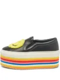 Joshua Sanders pre-owned Smile platform slip-on sneakers - Black