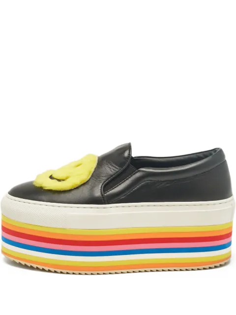 Joshua Sanders pre-owned Smile platform slip-on sneakers