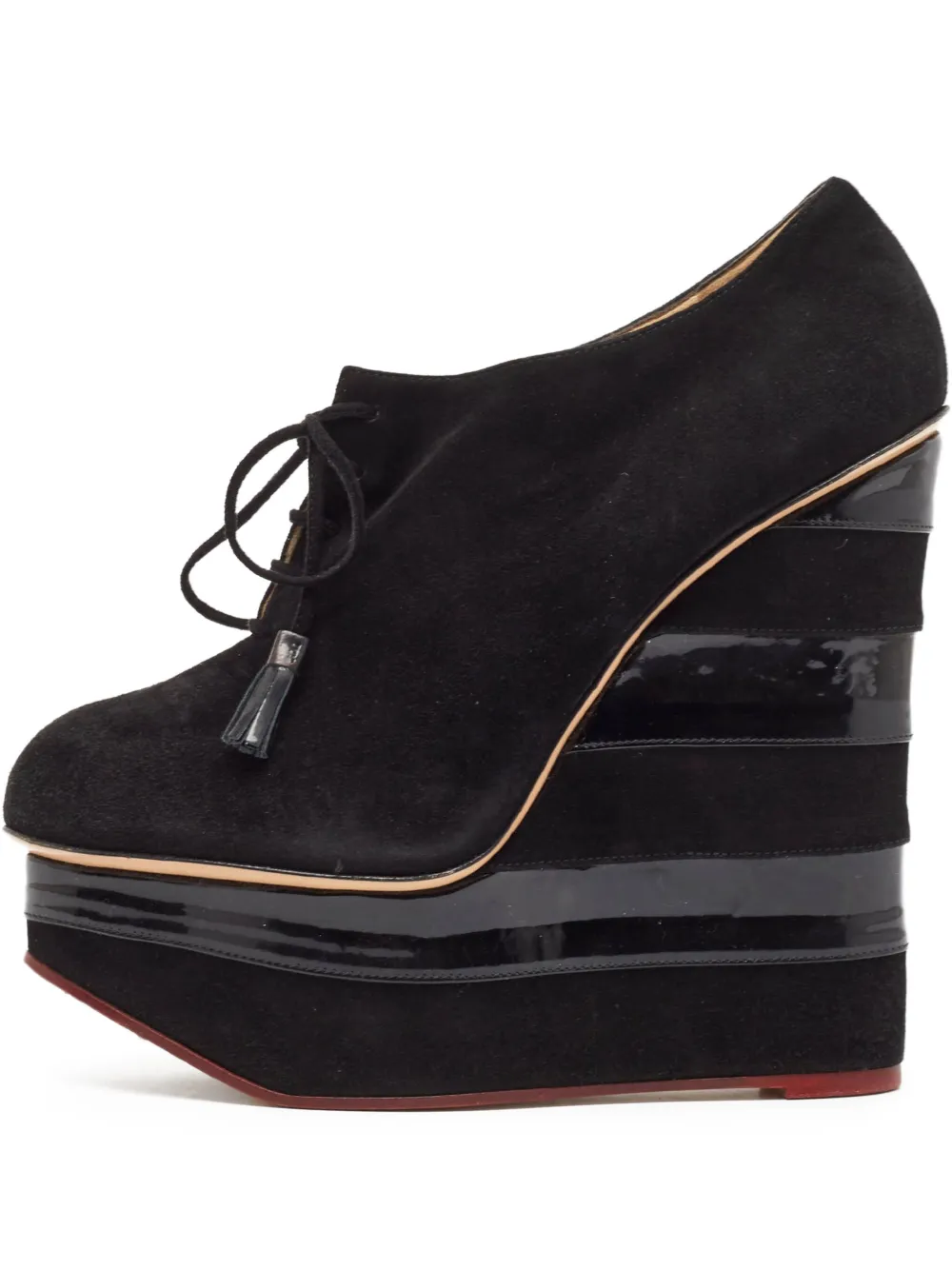 Charlotte Olympia Pre-owned Wedge-Pumps mit Plateau 160mm - Schwarz