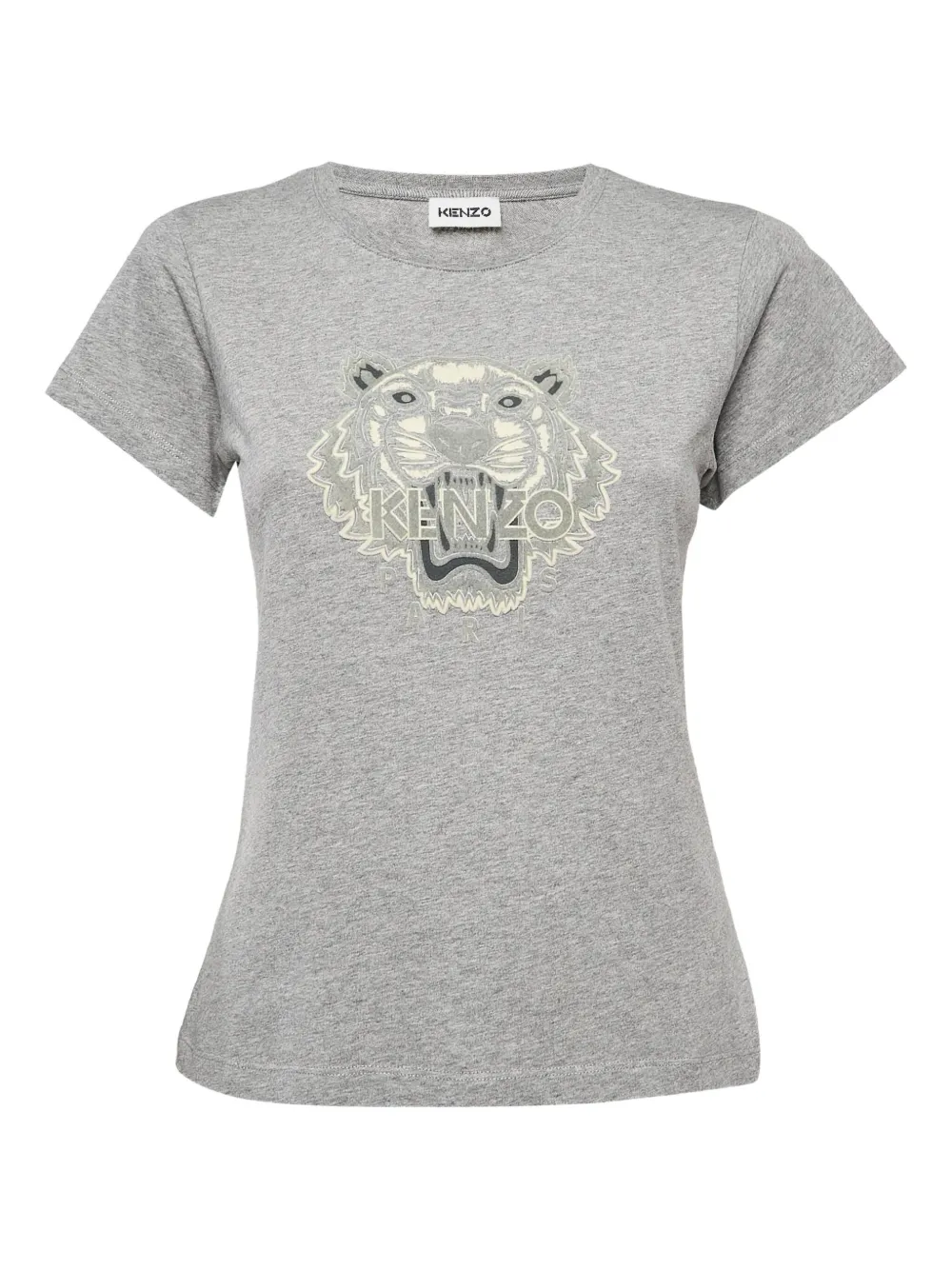 Tiger-embroidered T-shirt