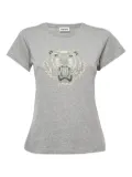 Kenzo Pre-Owned Tiger-embroidered T-shirt - Grey