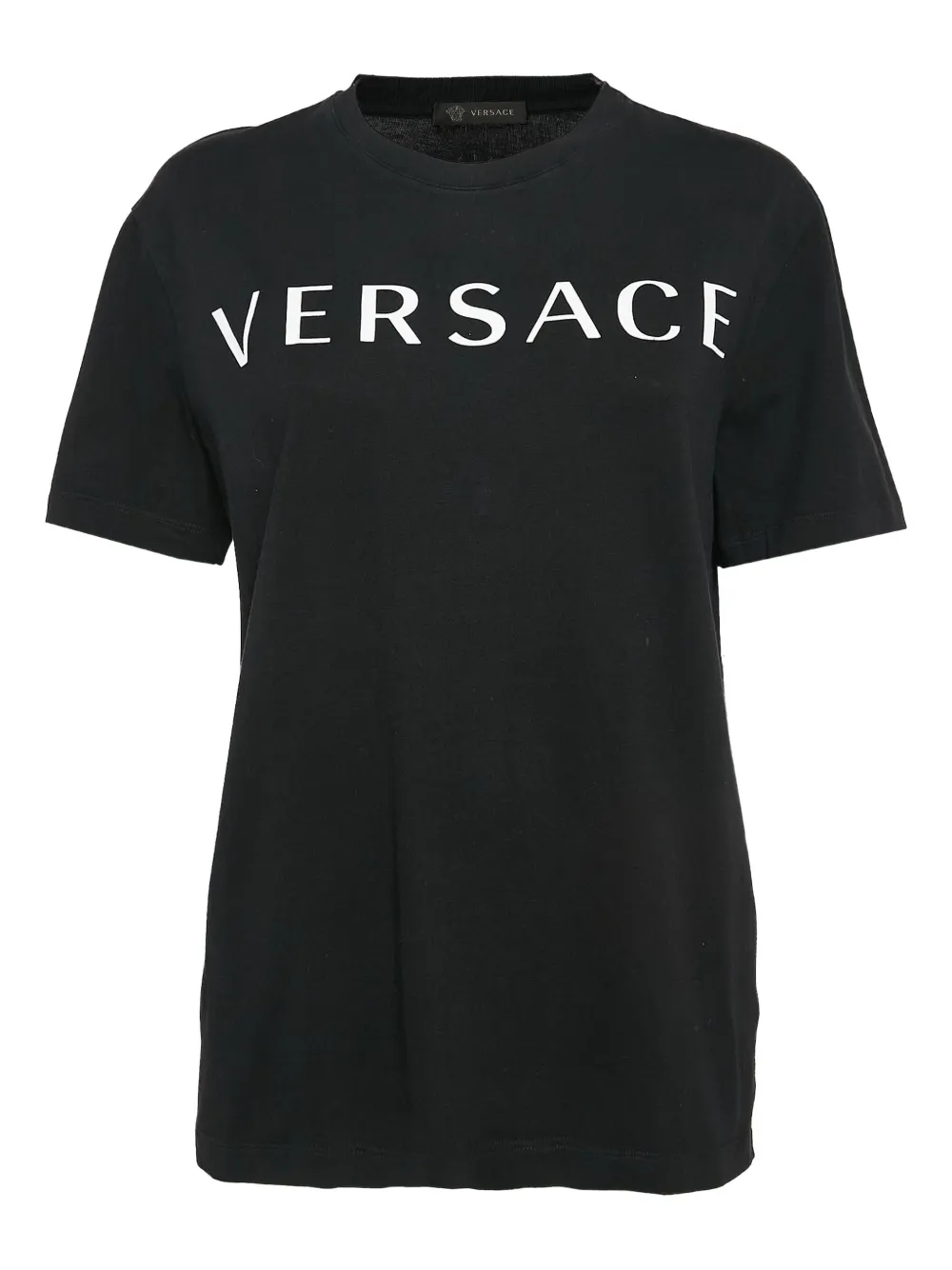 Versace Pre-Owned logo-print T-shirt | Black | Image 1
