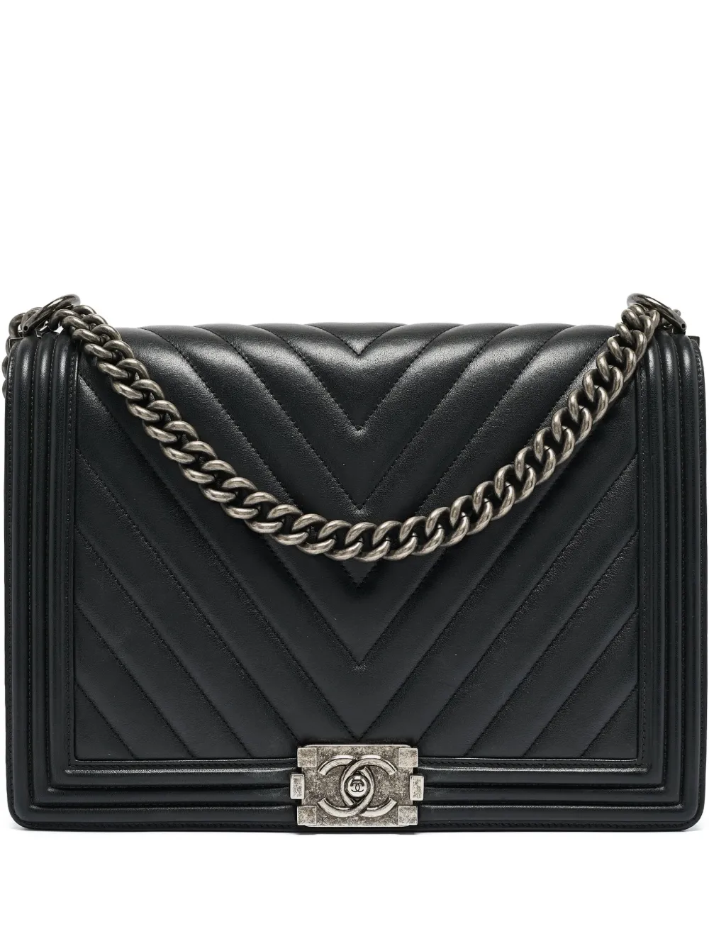 CHANEL Pre-Owned Borsa a spalla Boy Chanel in pelle | nero | Image 1
