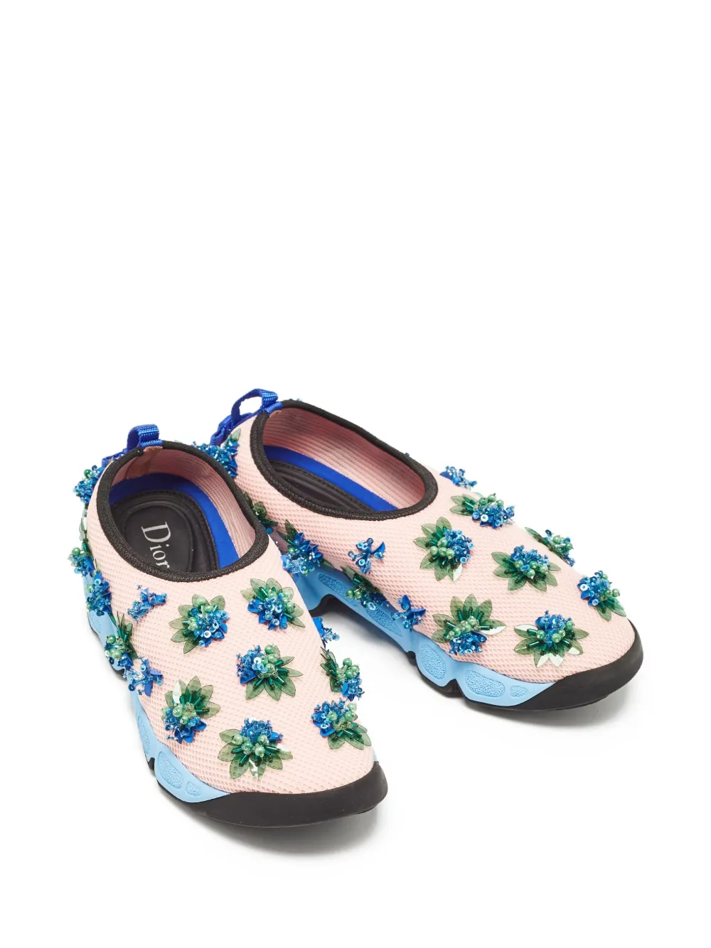 Christian Dior Pre-Owned Sneakers verfraaid met pailletten - Roze