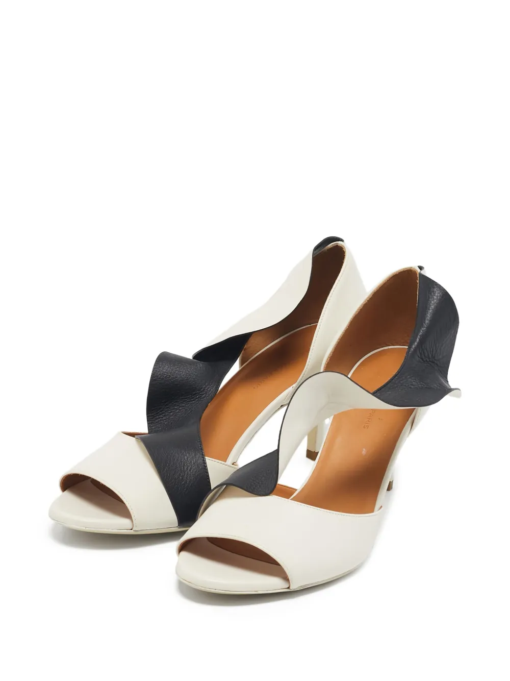 Balenciaga Pre-Owned 100 mm tweekleurige sandalen - Wit