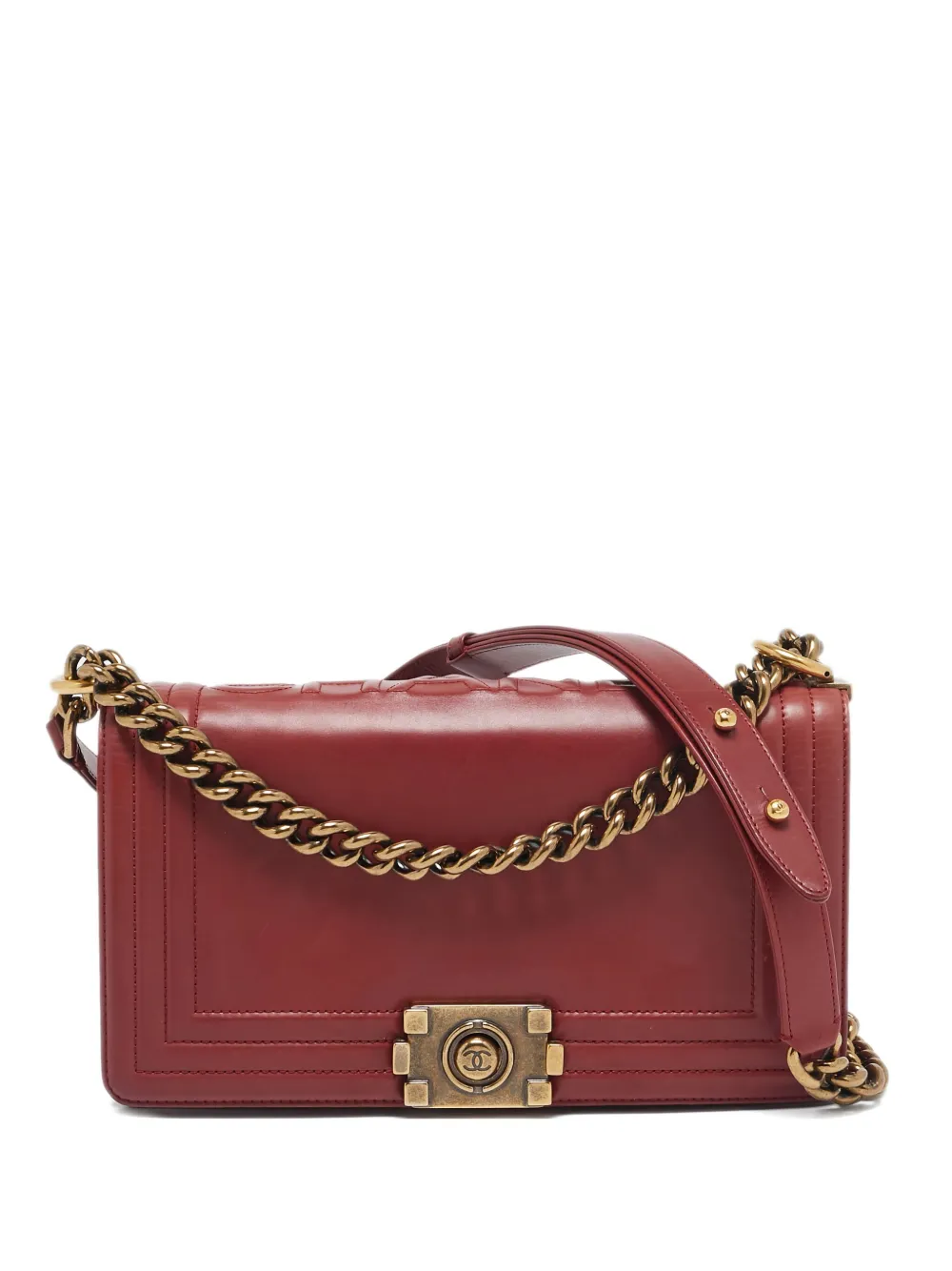 CHANEL Pre-Owned 2011 ボーイ フラップ ハンドバッグ - レッド CHANEL Pre-Owned 2011 ボーイ フラップ ハンドバッグ - レッド