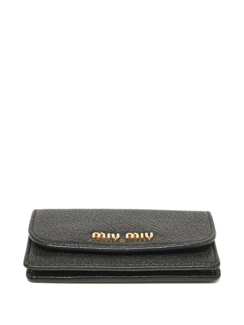 Miu Miu Pre-Owned 2024 logo-lettering cardholder