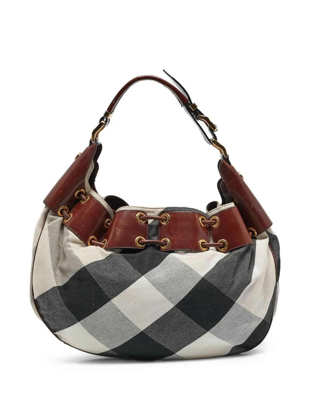 Burberry Pre-Owned Super Novacheck pattern slouchy shoulder bag | Pre-Owned | Image 2