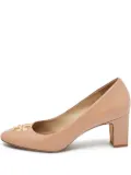 Tory Burch pre-owned 75mm logo-embellished pumps - Neutrals