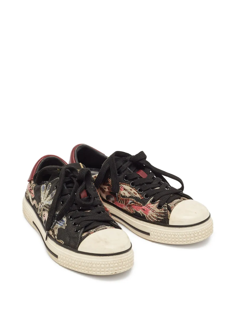 Valentino Garavani Pre-Owned Sneakers met borduurwerk - Zwart