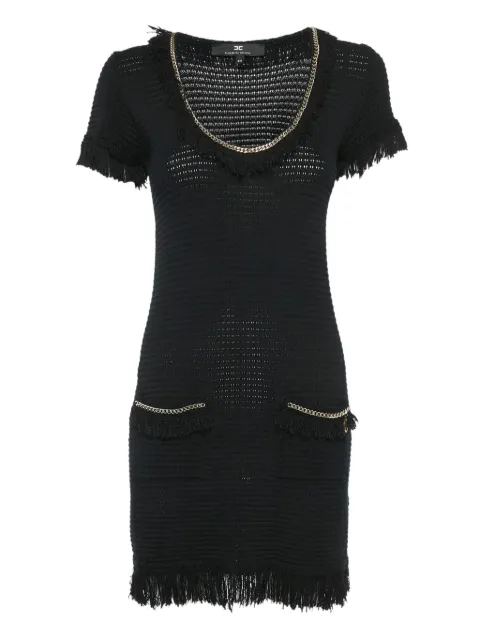 Elisabetta Franchi fringed knit dress