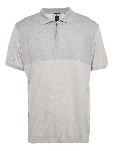 BOSS pre-owned zip-up polo shirt