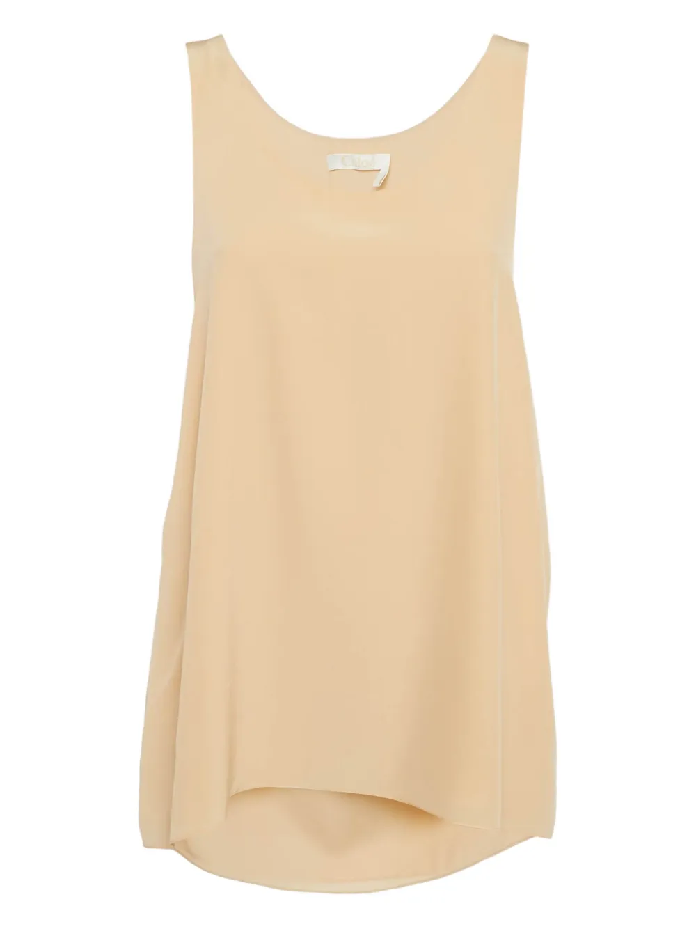 Chloé Pre-Owned sleeveless silk top | Neutrals | Image 1