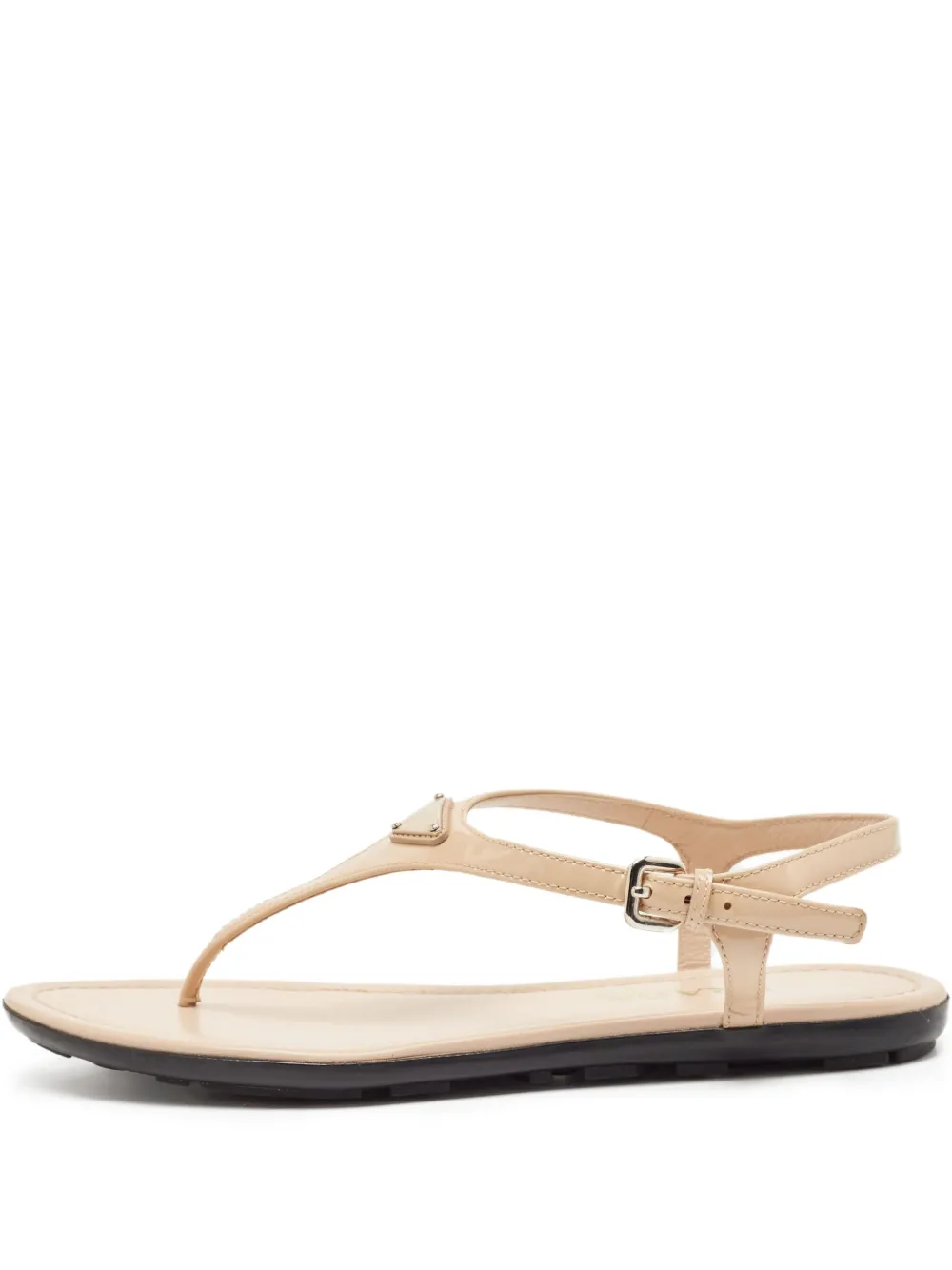 Prada Pre-Owned leather sandals | Neutrals | Image 1