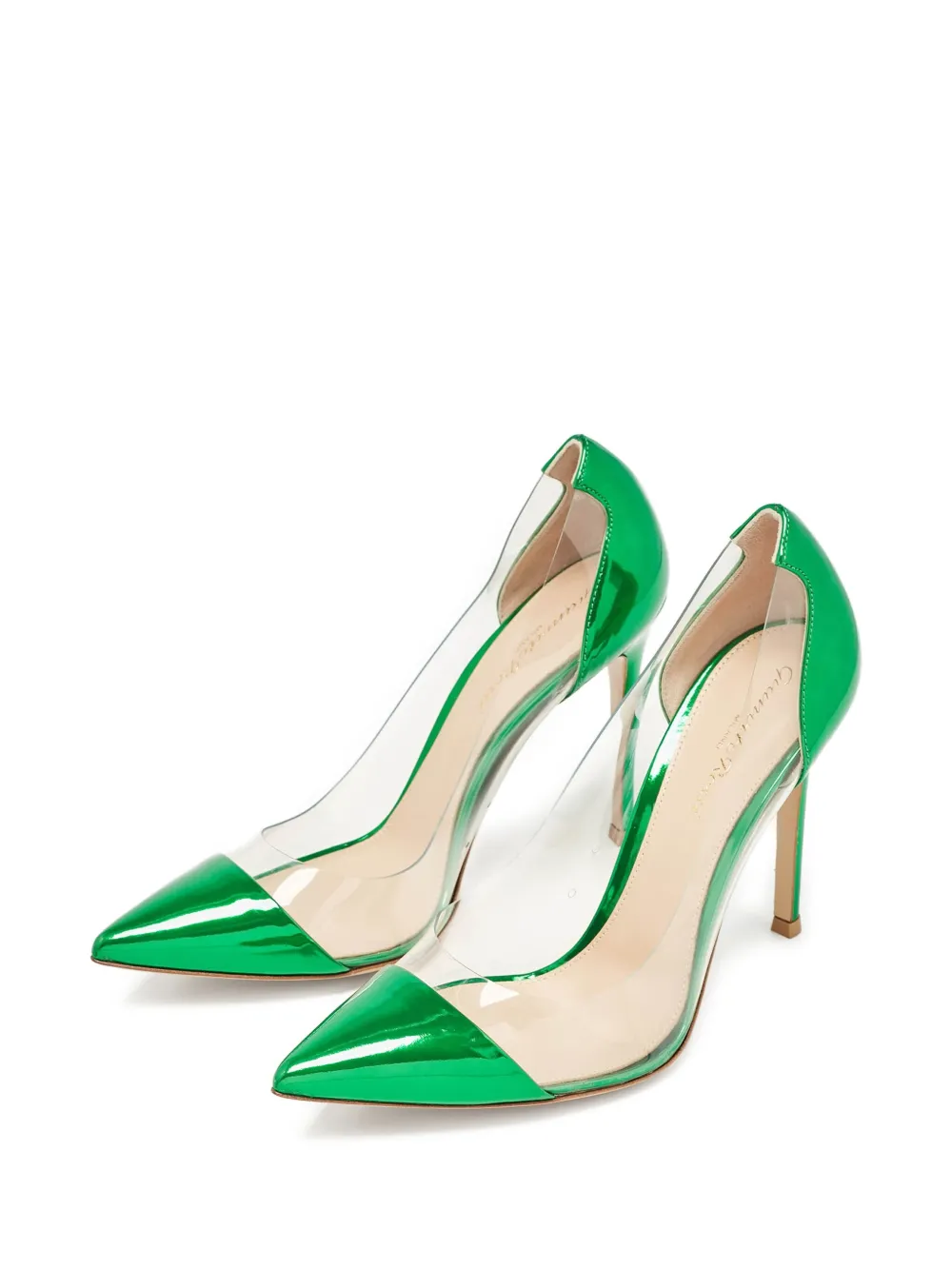 Gianvito Rossi pre-owned 105mm Plexi transparent-panelled stiletto pumps | Image 2