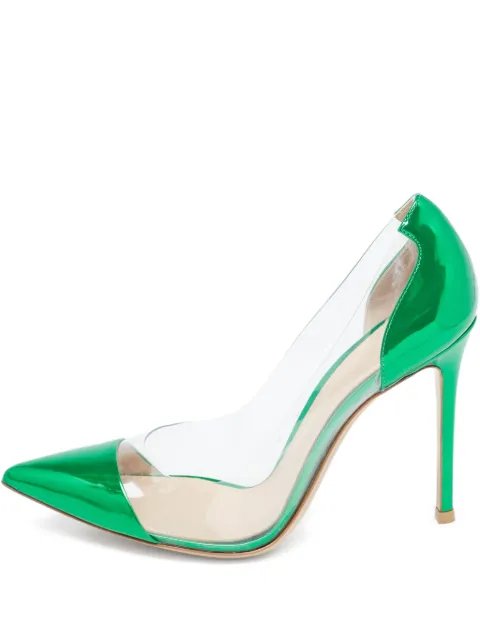 Gianvito Rossi pre-owned 105mm Plexi transparent-panelled stiletto pumps