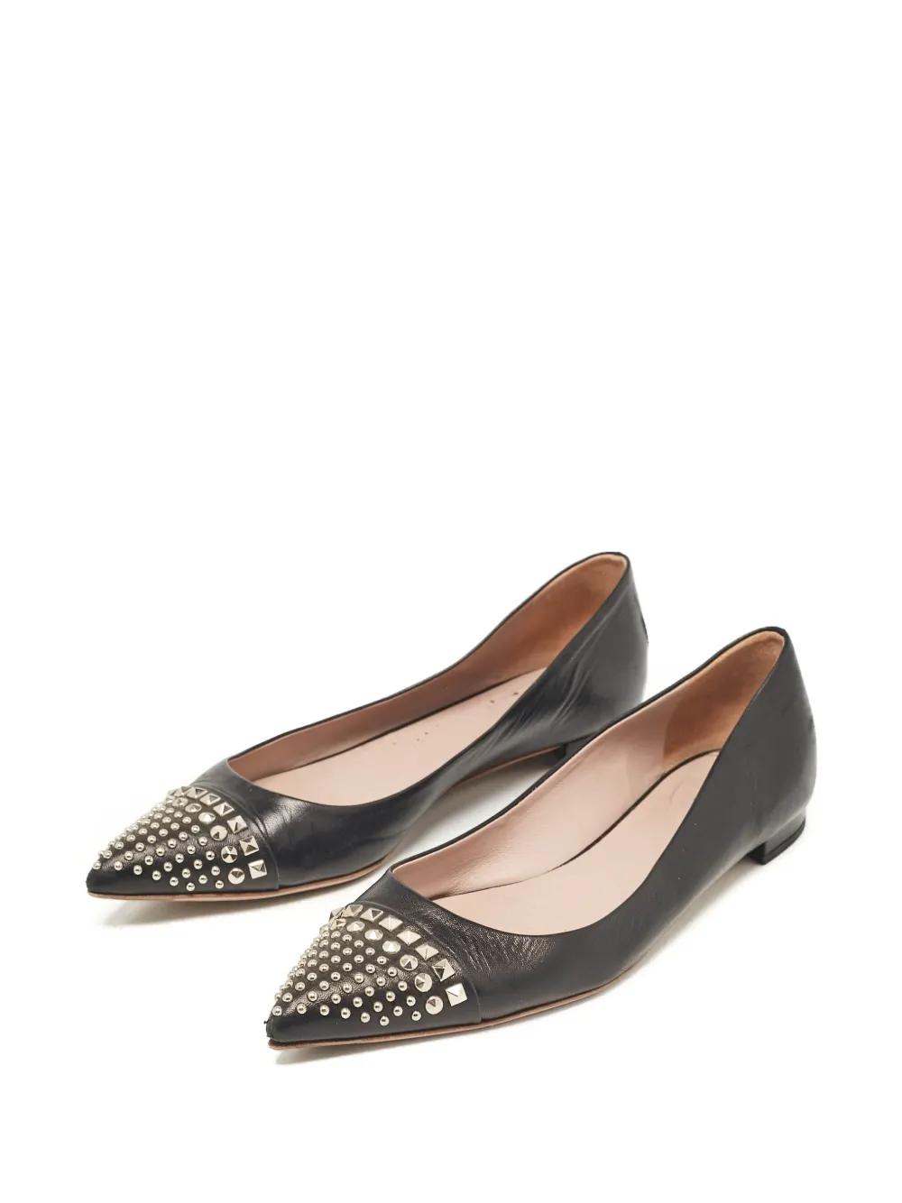 Gucci Pre-Owned Ballerina's met studs - Zwart