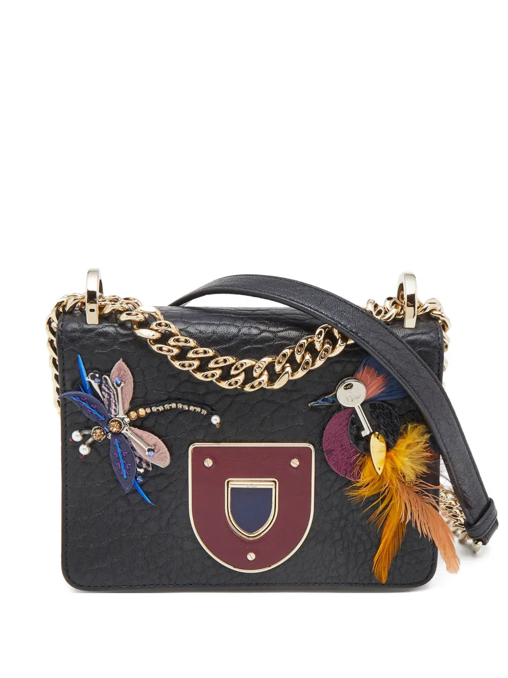 Christian Dior Pre-Owned Embellished Diorama shoulder bag - ブラック Christian Dior Pre-Owned Embellished Diorama shoulder bag - ブラック