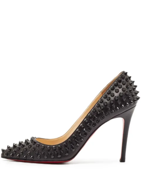 Christian Louboutin Pre-Owned zapatillas con puntera en punta y tacón de 100mm