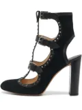 Jimmy Choo Pre-Owned 100mm Hensley suede pumps - Black