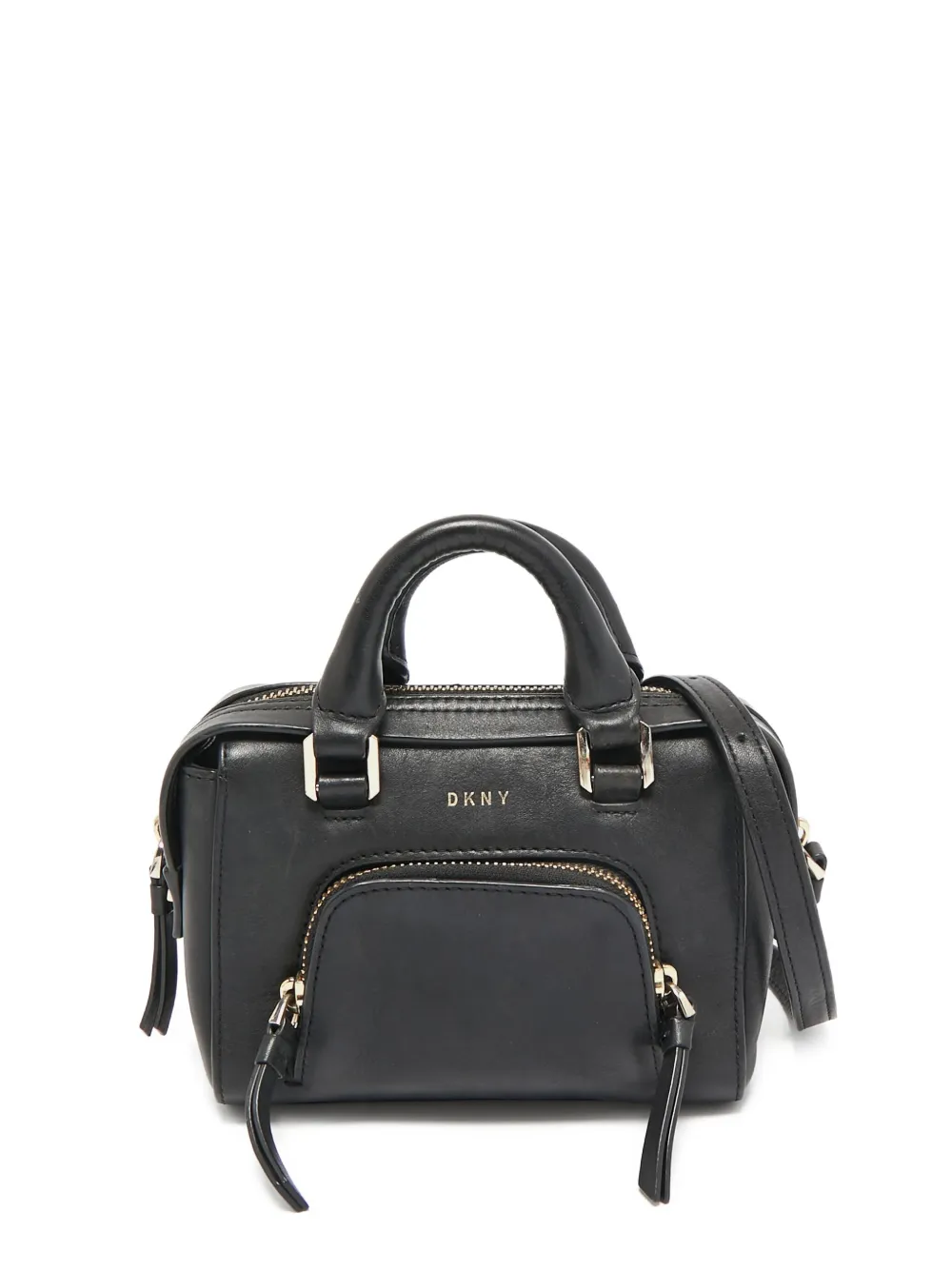 DKNY Vintage leather tote bag | Black | Image 1