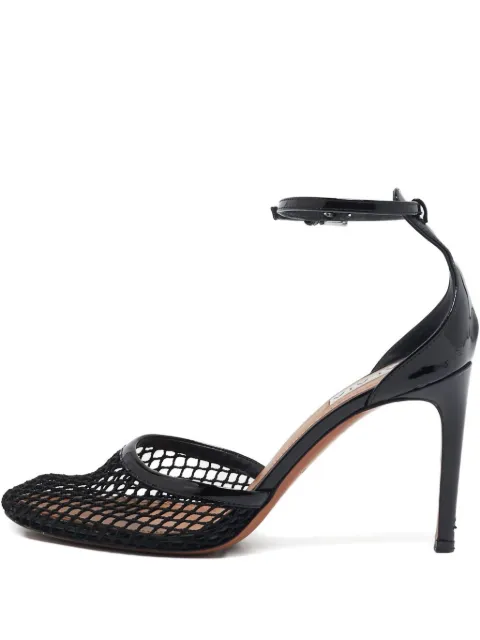 Alaïa Pre-Owned 80mm leather mesh sandals