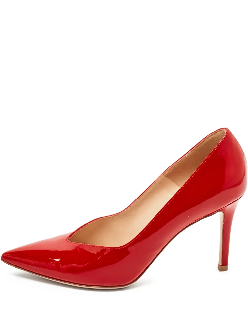 Gianvito Rossi 2023 100mm leather pumps | Red | Image 1
