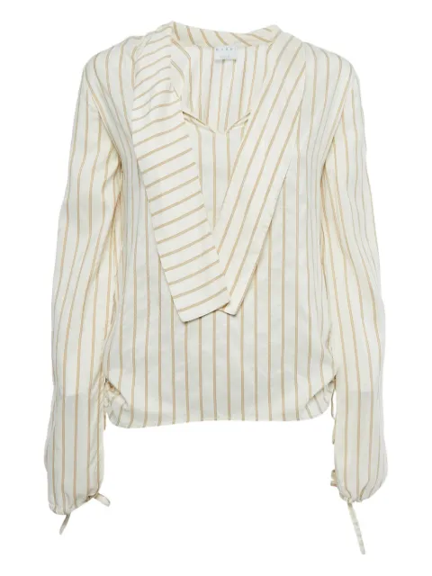 Marni Pre-Owned 2024 striped tie-neck blouse