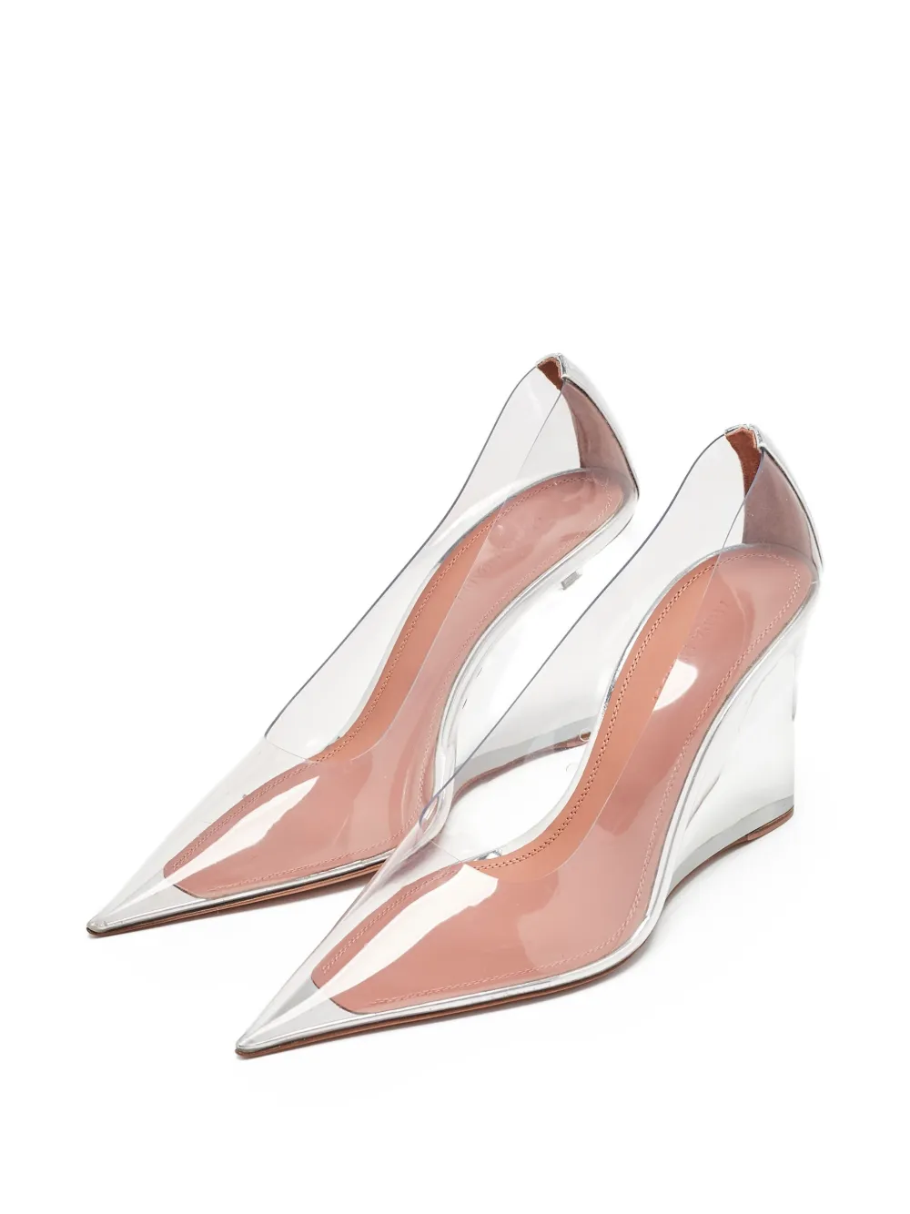 Amina Muaddi pre-owned 95mm Ane wedge pumps | Image 2