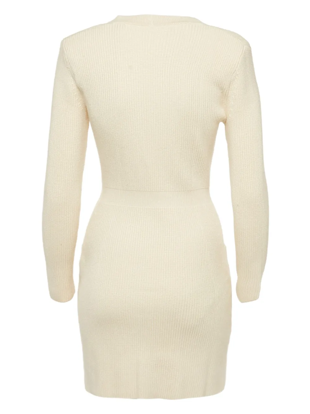 Elisabetta Franchi Geripptes Cardigan-Kleid mit Knöpfen | Image 2