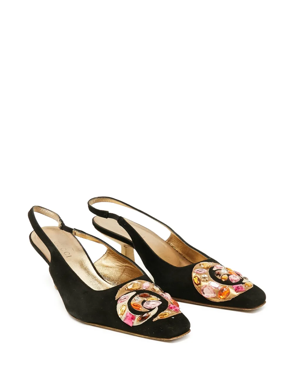 Gucci Pre-Owned 50 mm slingback pumps - Zwart
