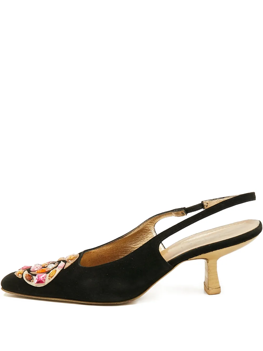 Gucci Pre-Owned スリングバック パンプス - ブラック Gucci Pre-Owned スリングバック パンプス - ブラック