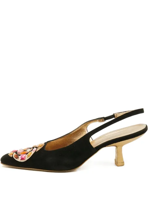 Gucci Pre-Owned zapatillas con tira trasera y tacón de 50mm