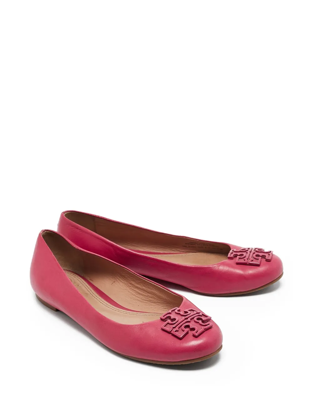 Tory Burch Pre-owned leren ballerina's - Paars