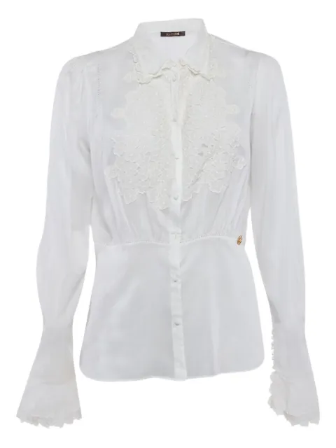 Roberto Cavalli Vintage blusa con detalles de encaje