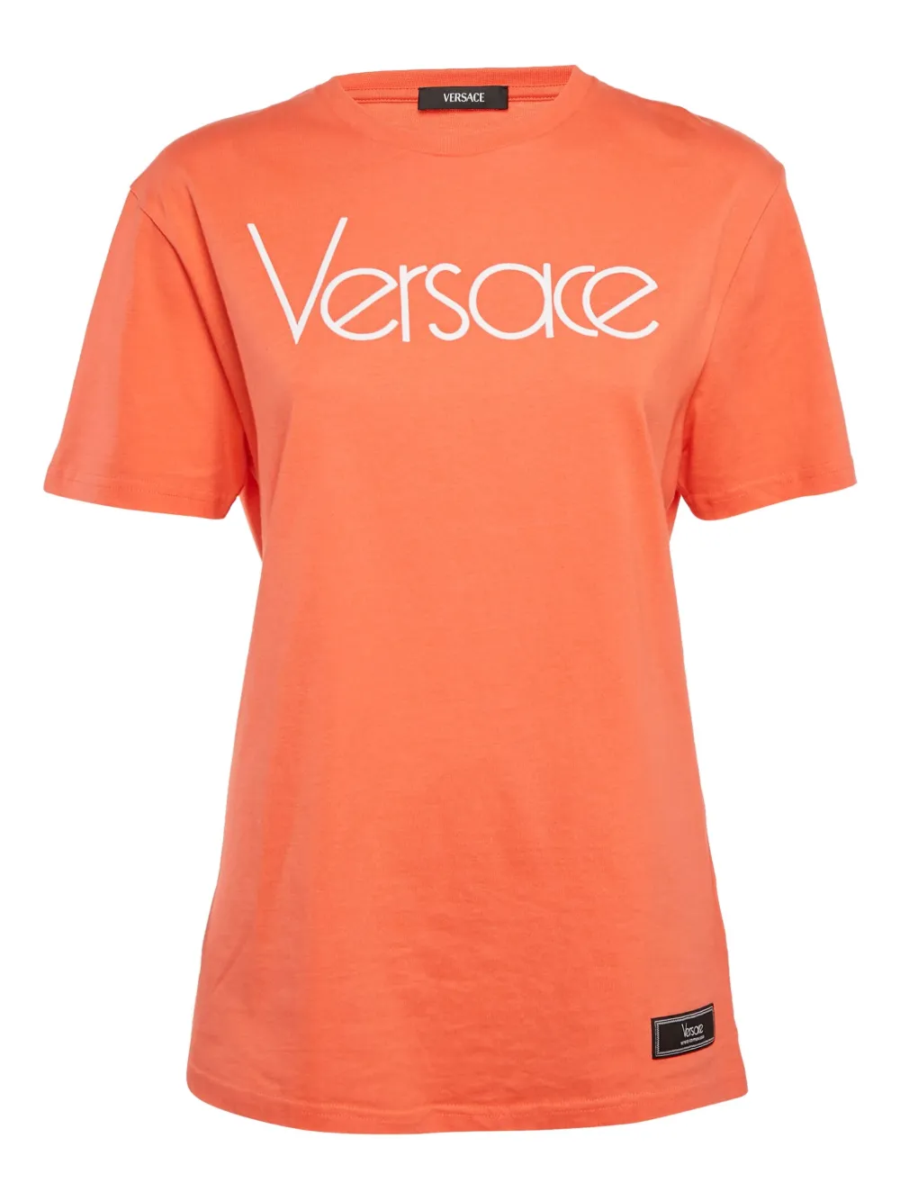 Versace Pre-Owned logo print t-shirt | Orange | Image 1