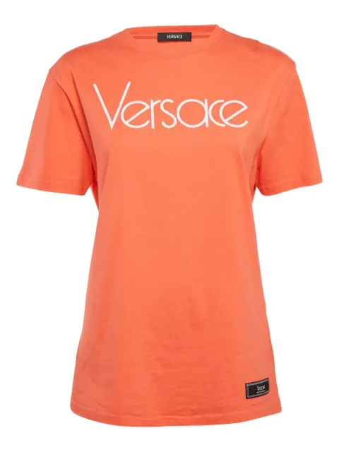 Versace Pre-Owned logo print t-shirt